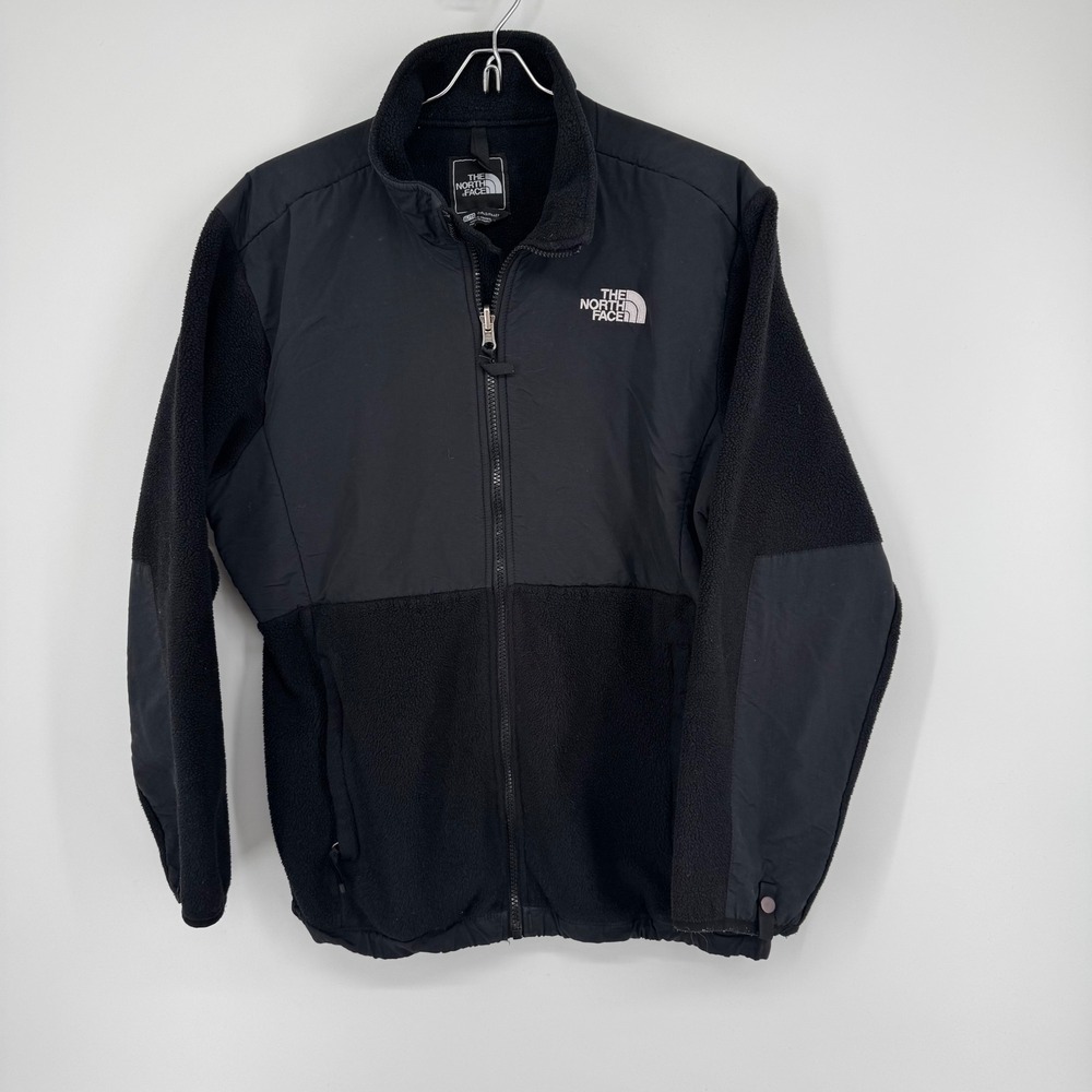 The North Face Girls‎ Denali Fleece Jacket Black Full Zip Size XL TG